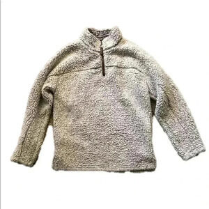 True Grit Sherpa half zip pullover size small.